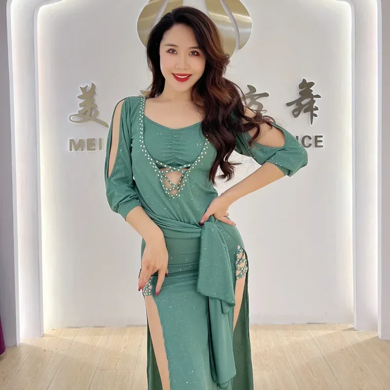 Costume de danse du ventre pour femmes, vêtements d'entraînement, nouvelle robe d'entraînement de da