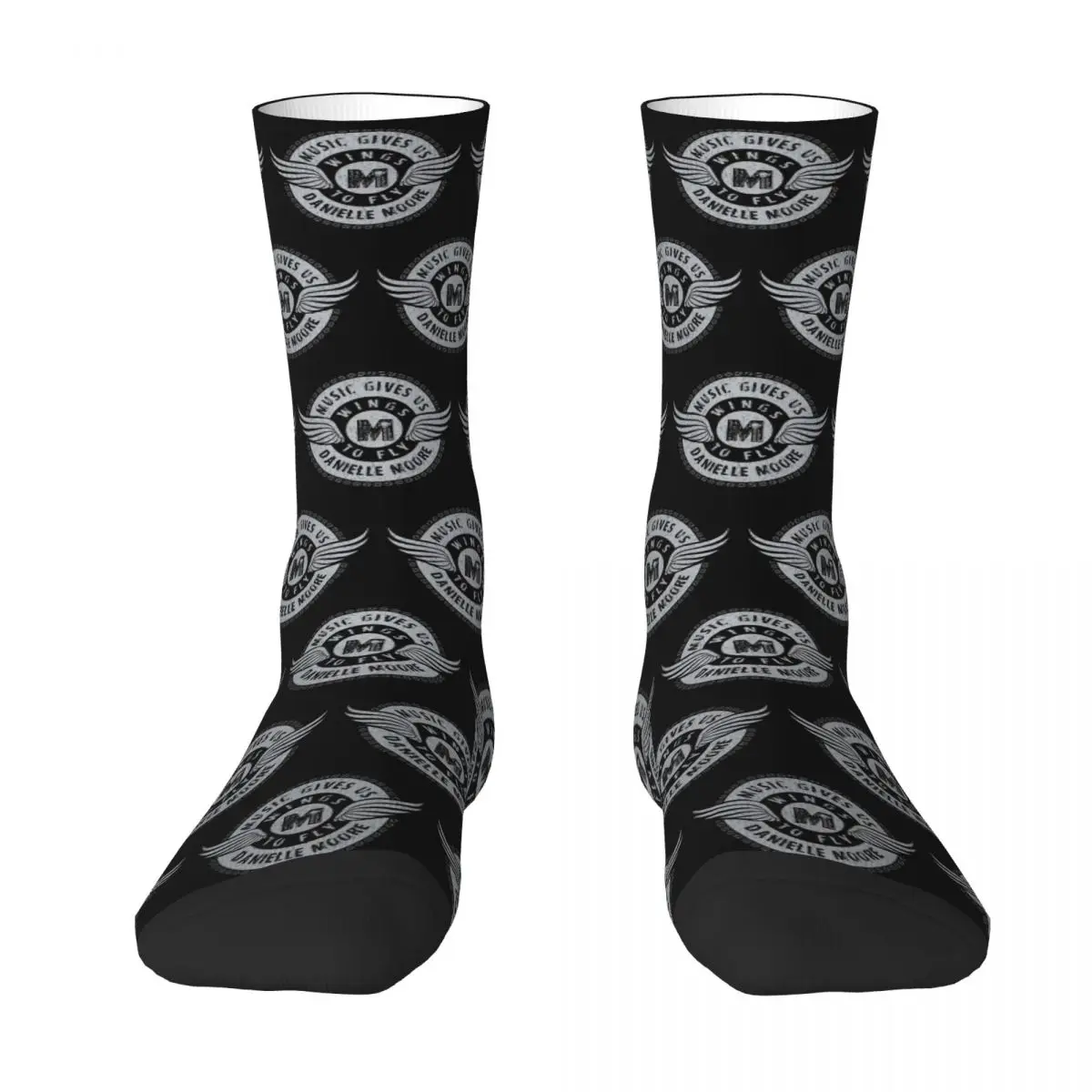 Danielle Moore Music D98 Socks Harajuku Super Soft Stockings All Season Long Socks Accessories for Man Woman's Birthday Present