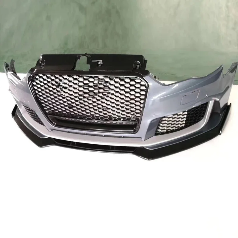 

Car RS3 Style Body Kit A3 Sline S3 Front Bumper Cover with Front Lip for A3 8V S3 Sedan 2013 2014 2015 2016