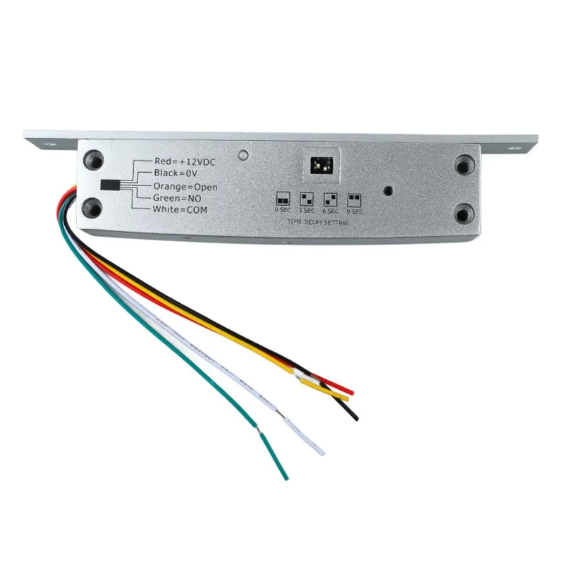 DC 12 V 5 Lijnen Elektrisch Grendelslot Smalle Nachtschoot Drop Bolt Deurslot Met Vertraging LED Display voor Deur Toegangscontrole