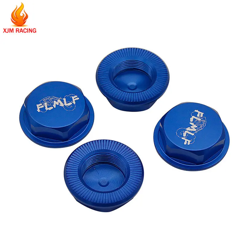 CNC Metall Reifen Feste Radkappe Mutter 4 teile/satz für 1/5 HPI Rofun Baha Rovan King Motor BAJA 5B 5T 5SC Lkw Rc Auto Racing Teile