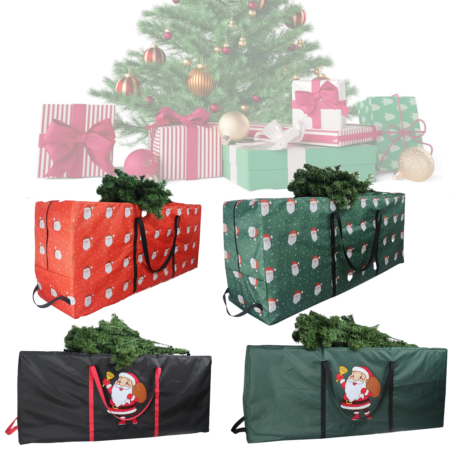 

Christmas Tree Storage Bag,Fits Up 7.5 Ft Christmas Tree Durable 210D Oxford Holiday Storage Bag Foldable for Xmas Decor Storage