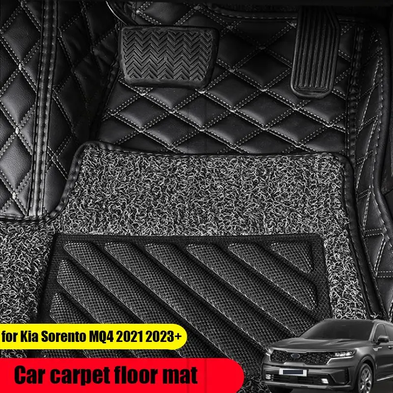 For Kia Sorento MQ4 2021 2022 2023 2024 All Car Floor Mats Carpet Special Car Customization Right Hand Drive Floor Mats