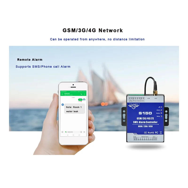 Alarm Controller 2Relay Switch Industrial Iot Monitoring System