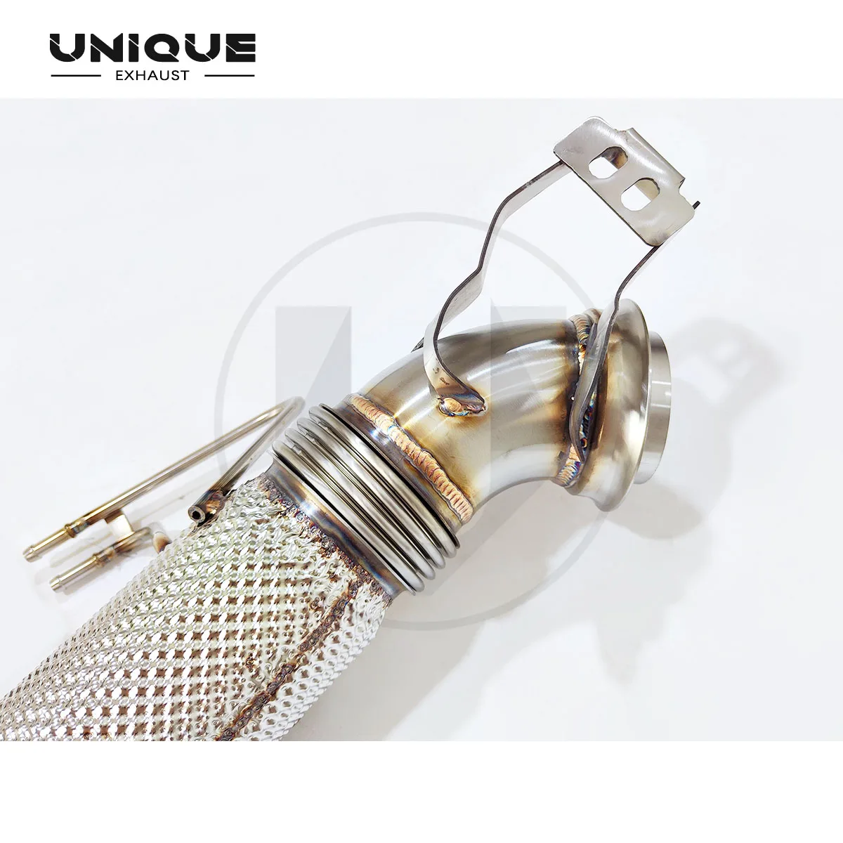 

УНИКАЛЬНЫЙ дизайн Benz GLE53 Performance Выхлопная труба без кота SS304 Изолированная выхлопная труба