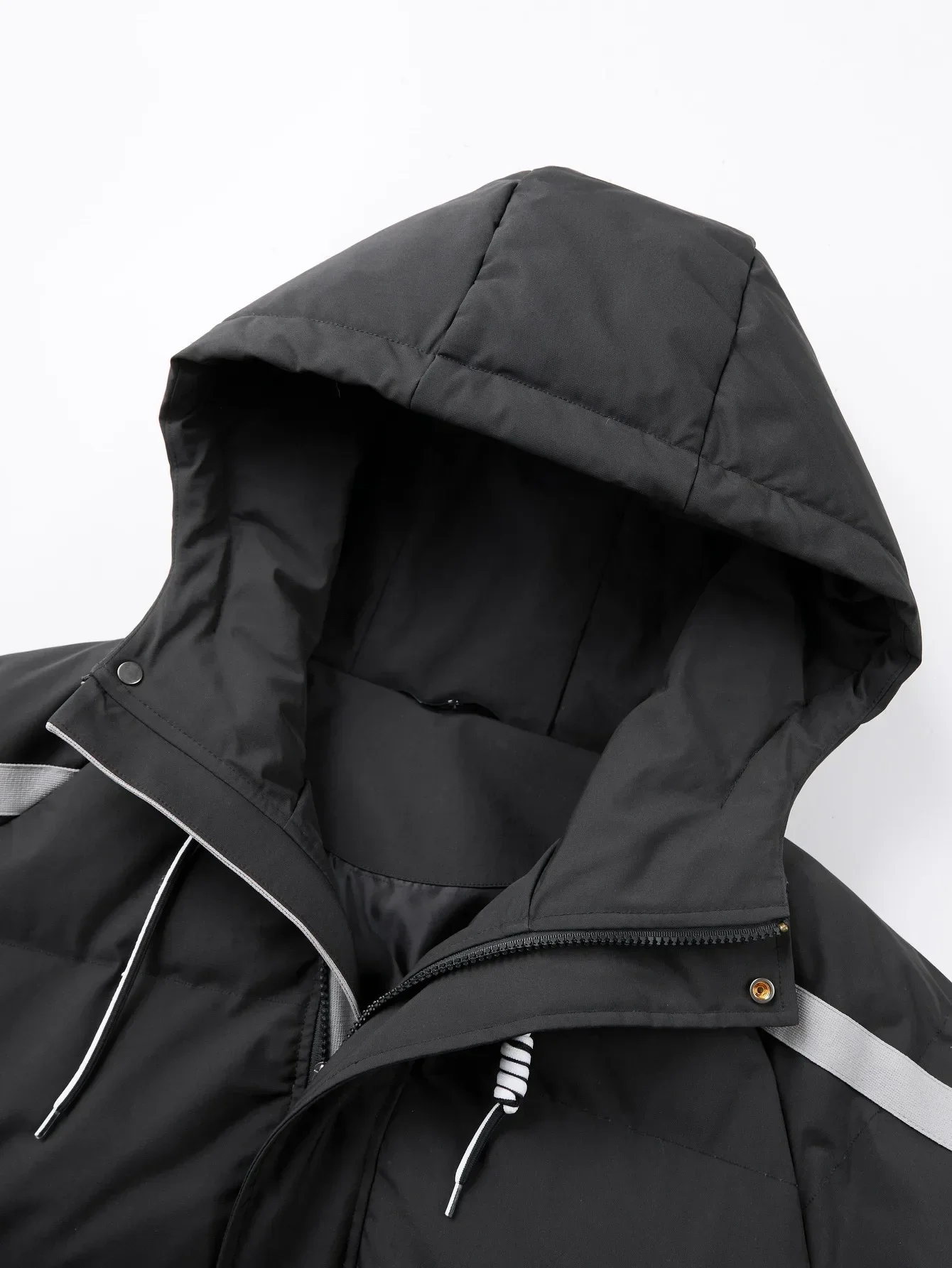 Men's Hooded Cotton Jacket Is Light and Warm Without Being Bulky. the Hood Adds Practicality and Is Suitable for Outdoor Light Activities, Warm-Up Exercises, Layering in Autumn and Winter, Daily Shopping, Friend Gatherings, and Short Trips view 5