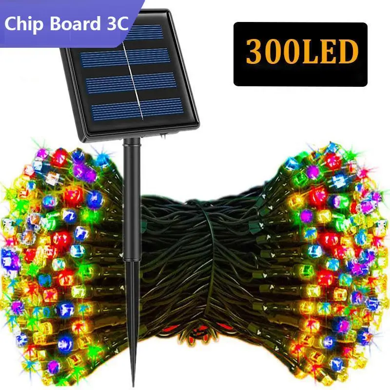 

330LED Outdoor Led Solar String Lights Fairy Light Solar Powered Garland Lights 8 Mode 33m Garden Wedding Decoration Waterproof