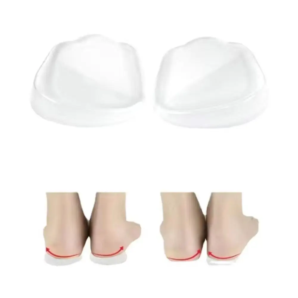 2 قطعة وسادة هلام جديدة سيليكون النعال الأحذية وسادة Pugel X/O-نوع الساقين مصحح كعب القدم المسطحة كوب النعال العظام الأحذية وسادة كعب #4