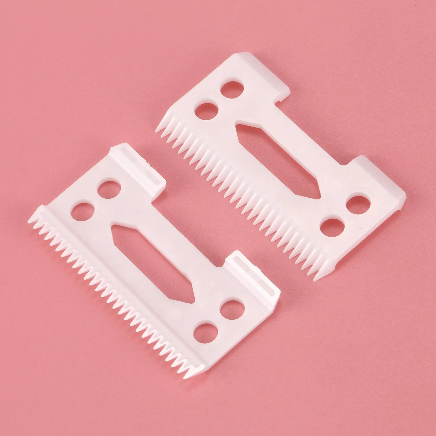 ใหม่2ชิ้นใบมีดกรรไกรตัดเซรามิกเซอร์โคเนีย28ฟันสำหรับปัตตาเลี่ยนอาวุโส