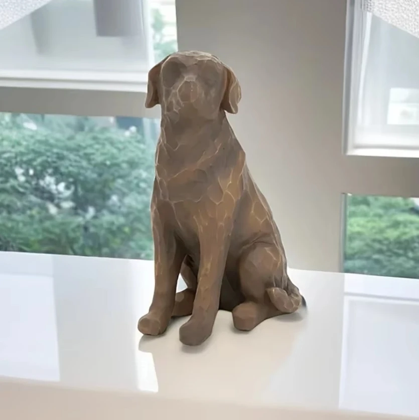 

Willow Tree Love my Dog (dark), sculpted hand-painted figure