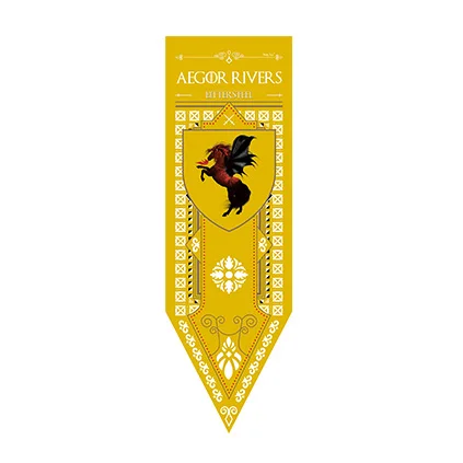 Hippocampus Banners Home Decor Bloodraven Blackfyre Dragon Wolf Bittersteel Living Room Flags Decoration Decorative Garden Props