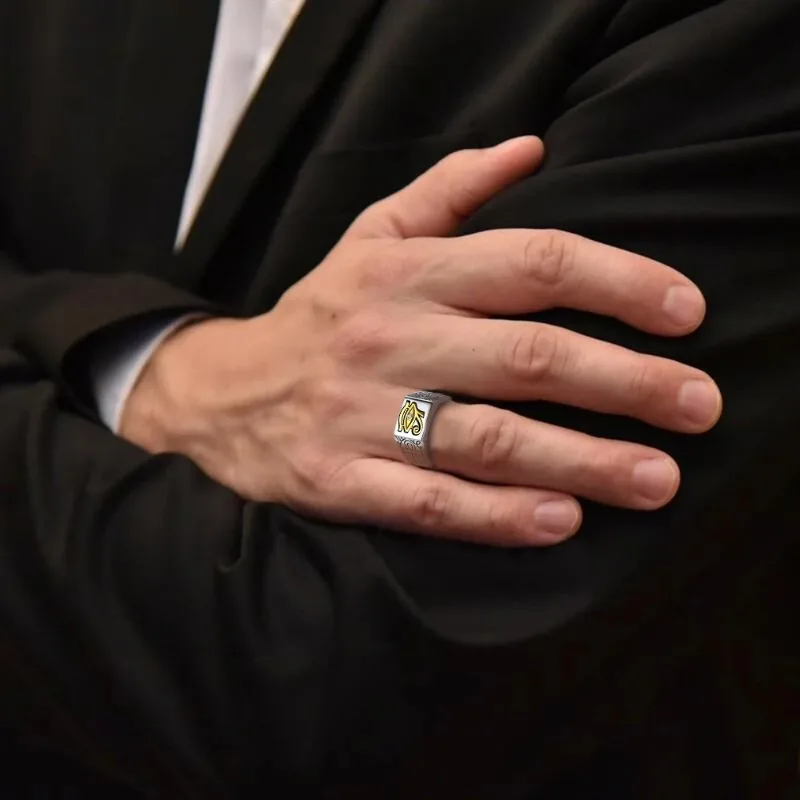 Egyptian Vintage Men Eye Of Horus Ring Fashion  925 Sterling Silver Ring Punk Biker Amulet Jewelry Gift