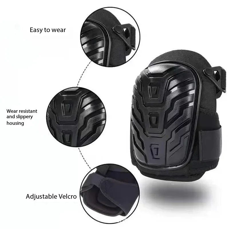 

Adjustable knee pads. Professional knee joints feature high-strength EVA foam filler with a comfortable gel pad