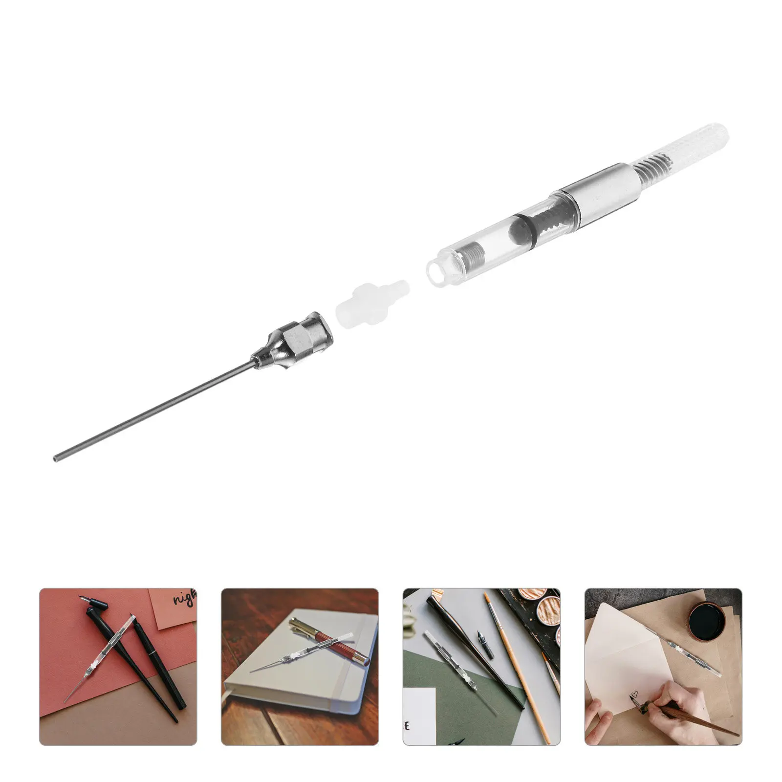 

Набор из 10 абсорберов для чернил для перьевых ручек, конвертеры-наполнители с тонким наконечником, эффективные помощники для заправки чернил, многоразовые и легко моющиеся