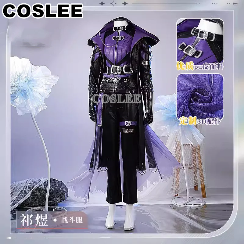 COSLEE-traje de Cosplay de "Love and Deepspace" para hombre, uniforme de combate, ropa de actuación, fiesta de Halloween, atuendo diario, juego Sui