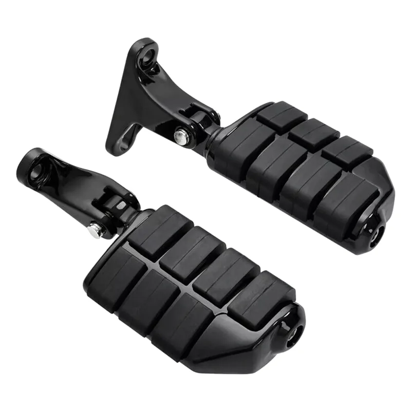 

Black Rear Passenger Foot Pegs Bracket Mount Kit For Electra Street Glide-A67F