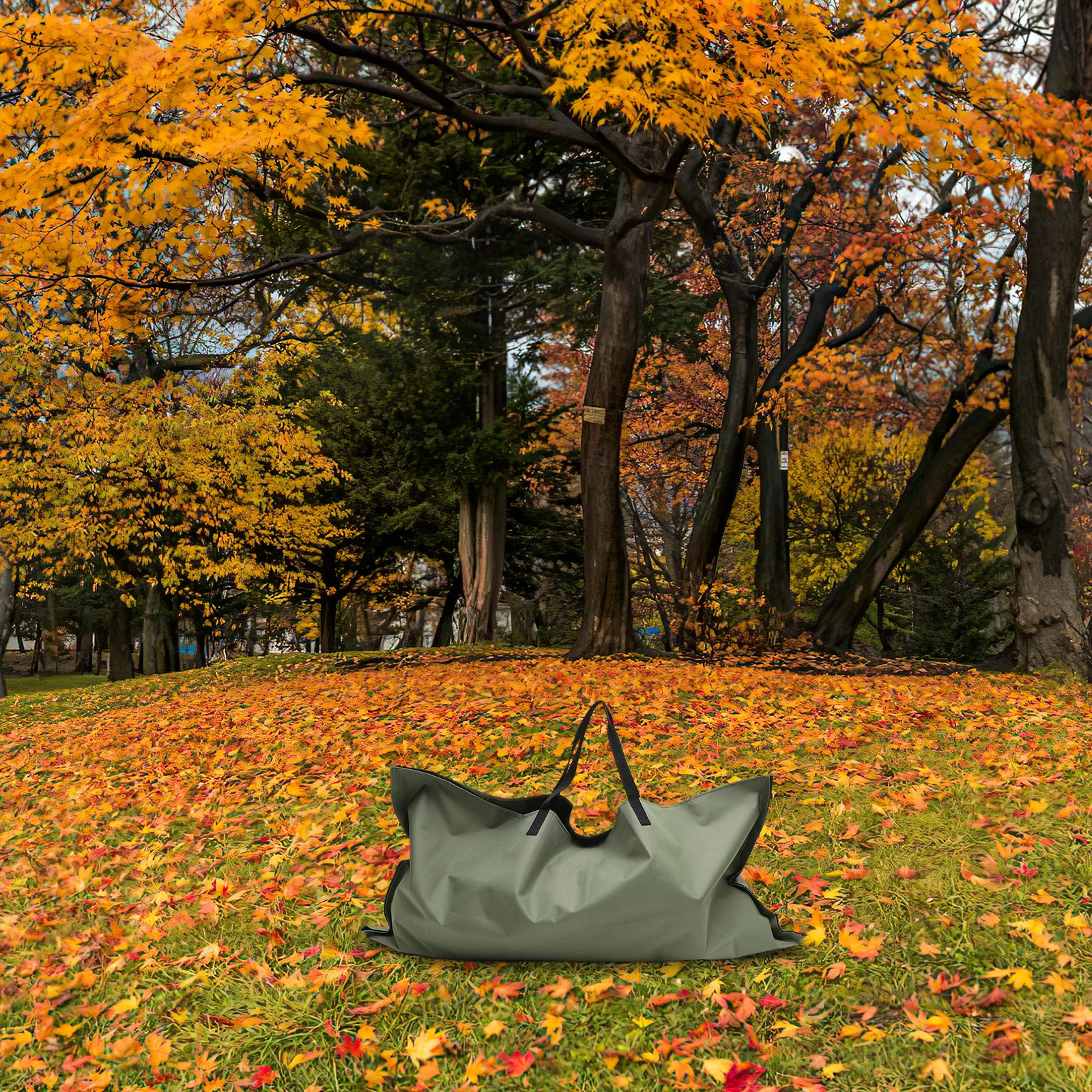

Folding Waterproof Oxford Cloth Garden Waste Bag Durable Yard Leaf Bag Storage Holder for Fallen Leaves Yard Trash Container
