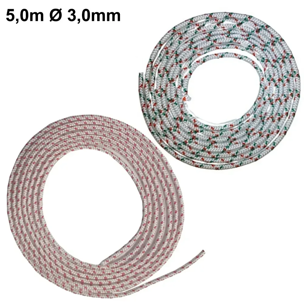 Garden Tool Starter Rope Pull Rope Replacement Start Rope 0m Ø 3 Chainsaw Construction Equipment Lawn Mower Parts