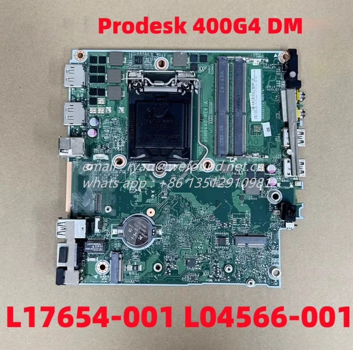 L17654-001 L04566-001 for HP Prodesk 400 G4 DM Motherboard DA0F80MB6A0