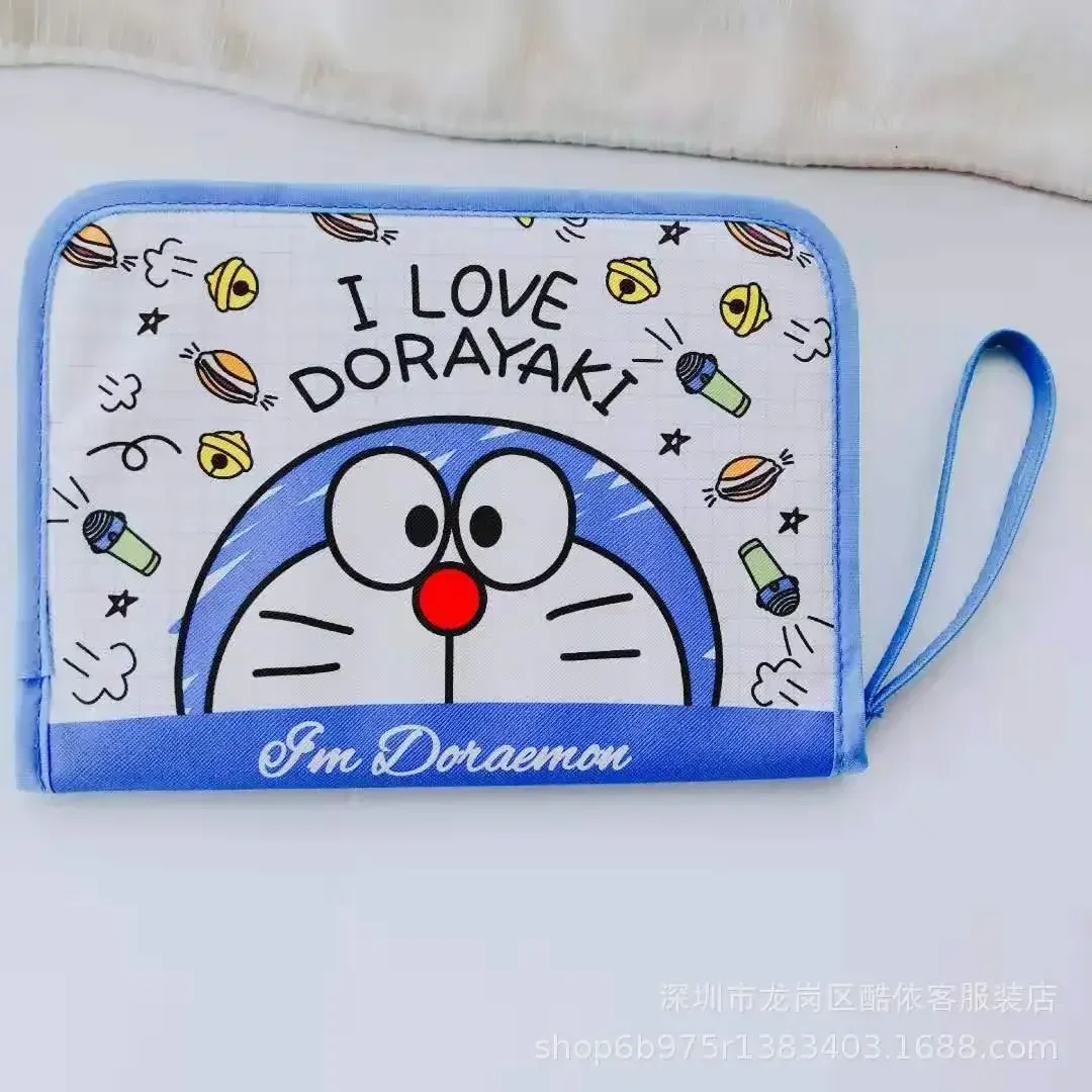 Сумка для карт Doraemon, держатель для карт из искусственной кожи, папка для удостоверения личности, японская сумка для мамы и ребенка, сумка для удостоверения личности, клатч для паспорта, кошелек для монет, кошелек