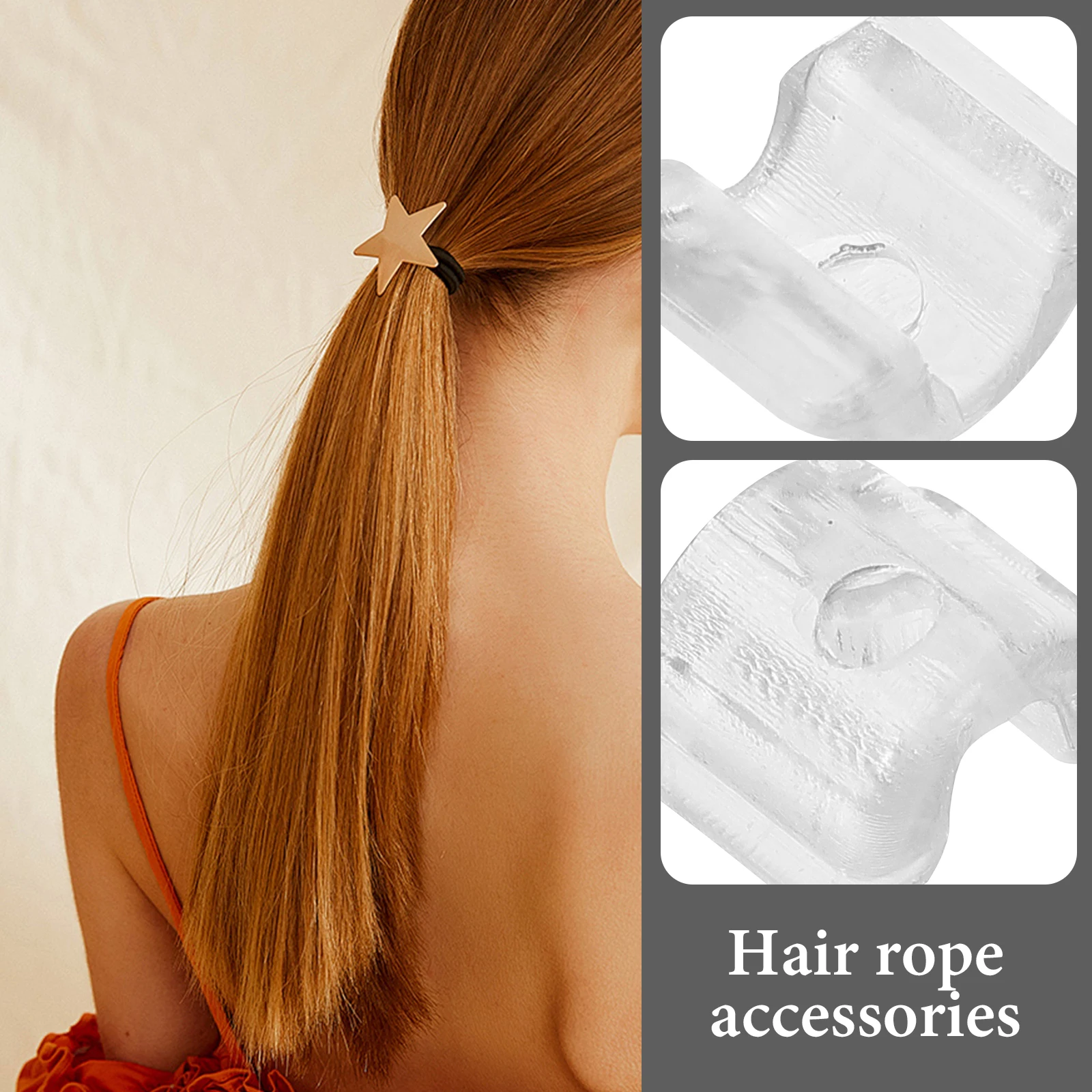 

50 Pcs Hair Rope Accessories Ties Buckle Girls Fixing Plastic for Women Women's