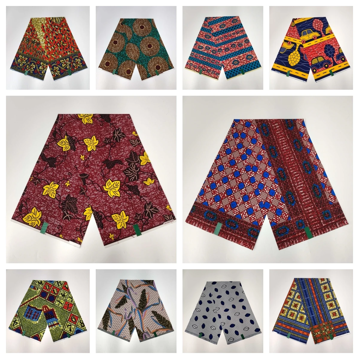 Tkanina woskowa Blesing nowa afrykańska tkanina 100% bawełniana tkanina we wzory typu African Wax woskowana Ankara Tissu materiał do szycia na