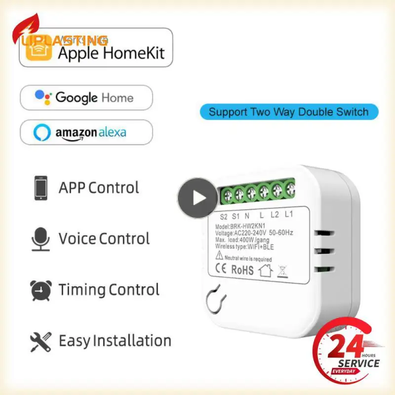 Smart WiFi Switch Mini Smart Circuit Breaker Smart Home Kit Module Voice Control For Homekit/Alexa/ Homepage/AliGenie