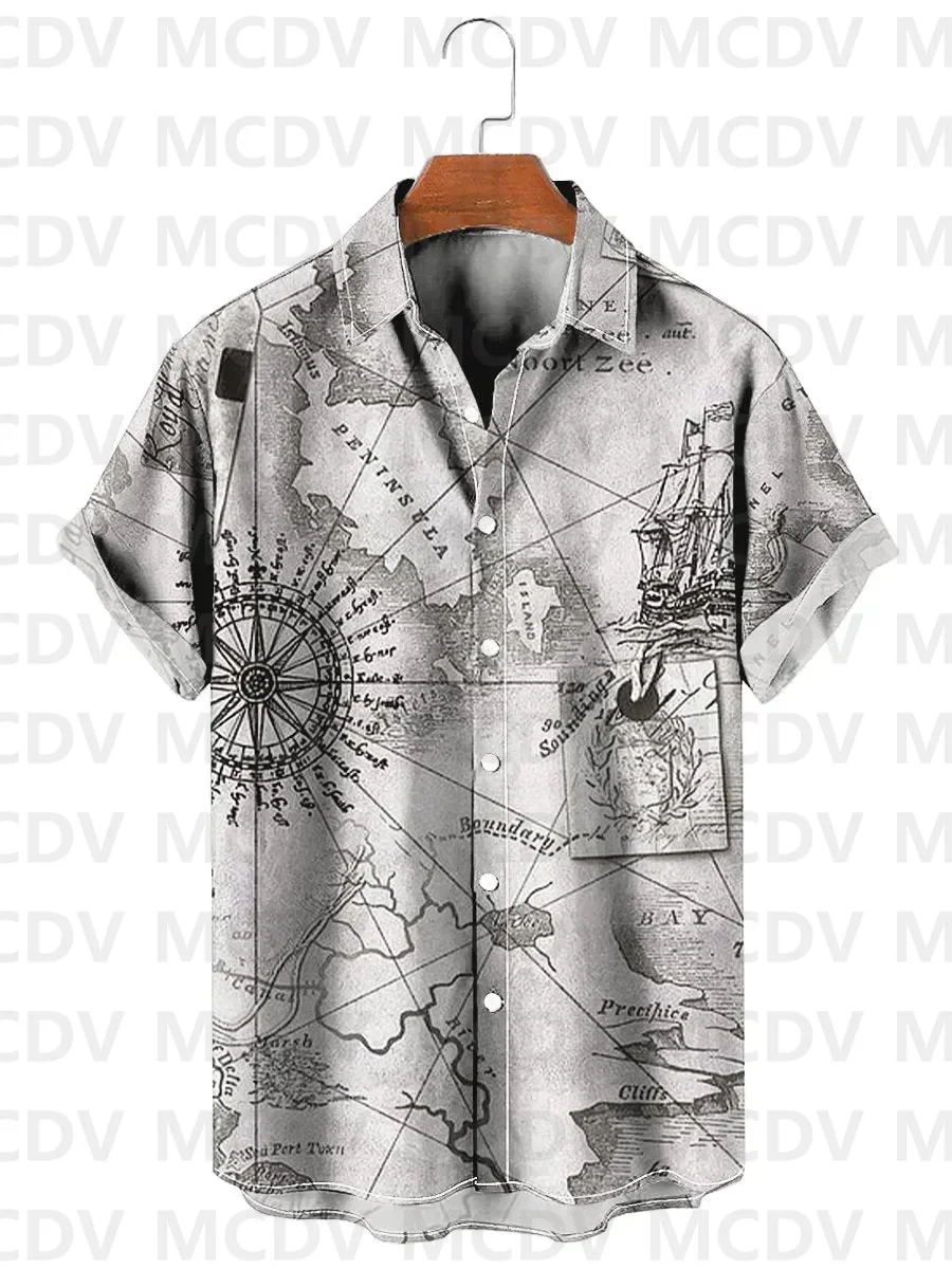 Names of Jesus Christ Christian Print Easter Chest Pocket Short Sleeve Hawaiian Shirt