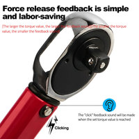 3/8 Inch 1/2-Inch Drive Click Torque Wrench 28-210NM Square Drive Ratchet Wrench Repair Spanner Key Hand Tools With Box ﻿