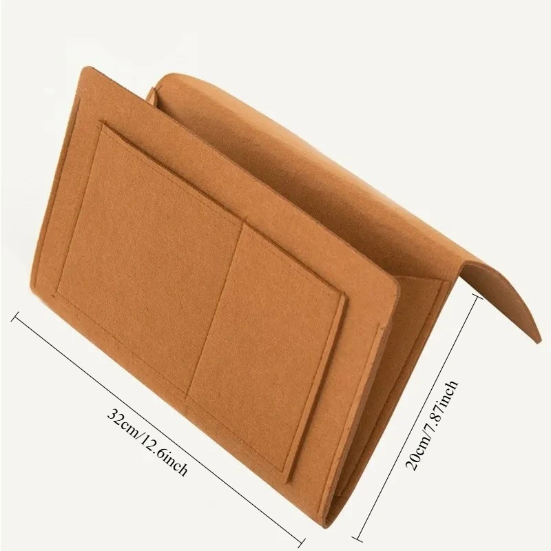 Storage Hang Bag Felt Dormitory Bed Sofa Bedroom Carpet Store Content For CD Magazines, Stationery Pad Mobile Phones Sundries view 2