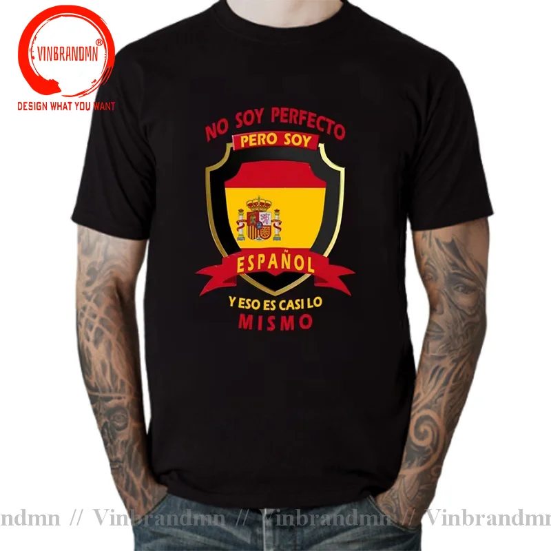 No soy perfecto, soy Español chico Tshirt Men Fashion Trendy Casual Clothing Stylish Tops Tee Shirt Leisure Tshirt Men's T-Shirt