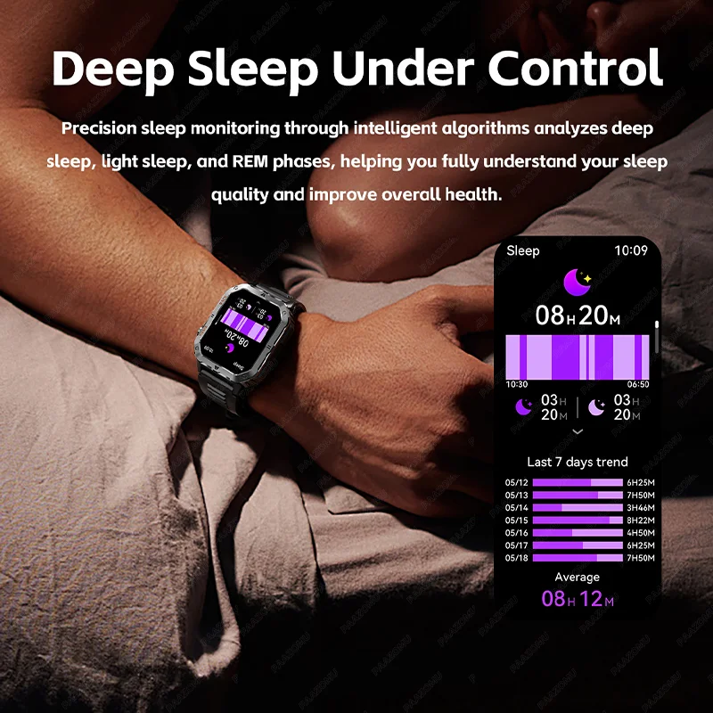 2026 New Outdoor Sports Smartwatch, Wireless Calling, 3D Curved Screen, Dual Core Processor, 200 Day Battery Life, Fitness Track