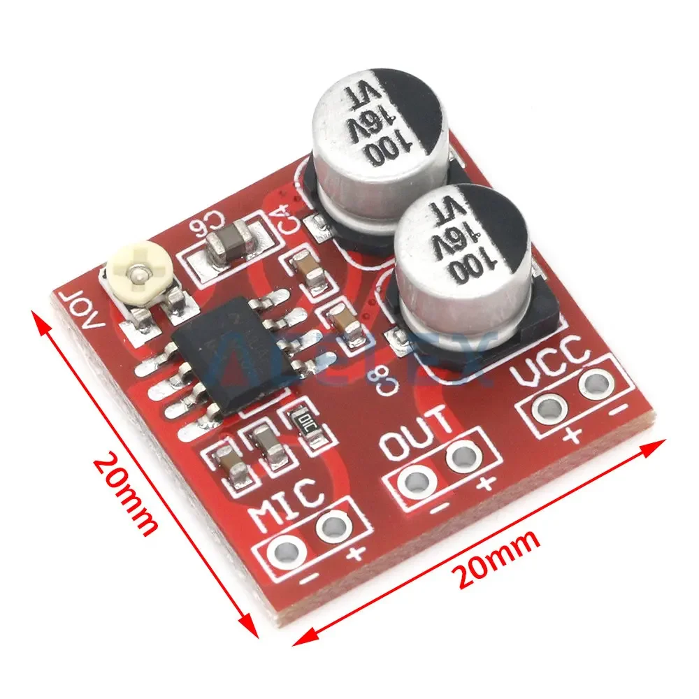 LM386 electret microphone amplifier board / microphone amplifier / without potentiometer DC4-12V