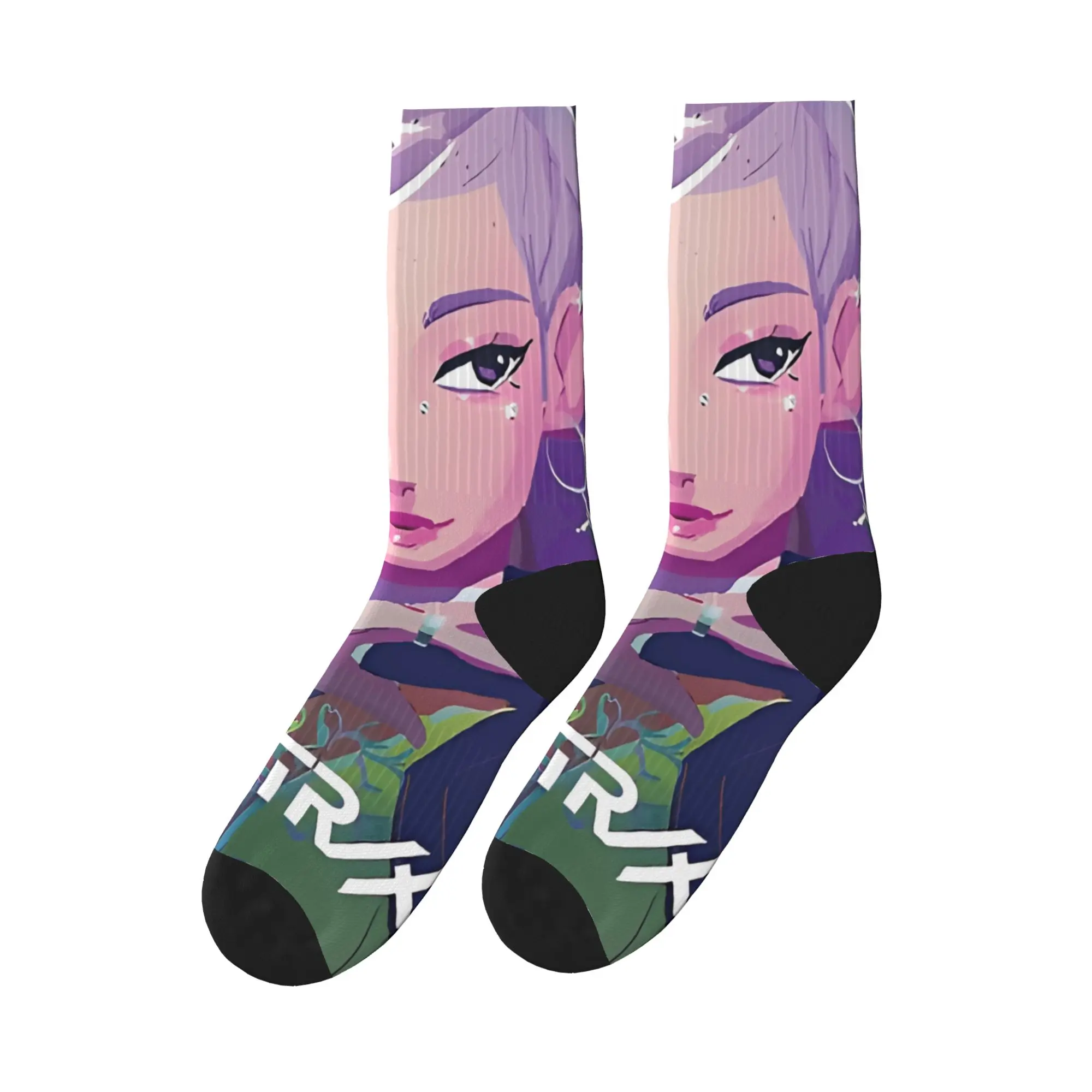 Anime K-Pop Demon Hunters Huntrix Huntrix Calze Moda Calzini da uomo Caldi morbidi Calzini Primavera Skateboard Design Anti Calzini Regalo