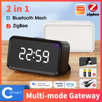 C-Smart Series Tuya Multi-mode Gateway Hub with Time Display ZigBee3.0 Bluetooth Smart Home Wireless Bridge for Alexa Google