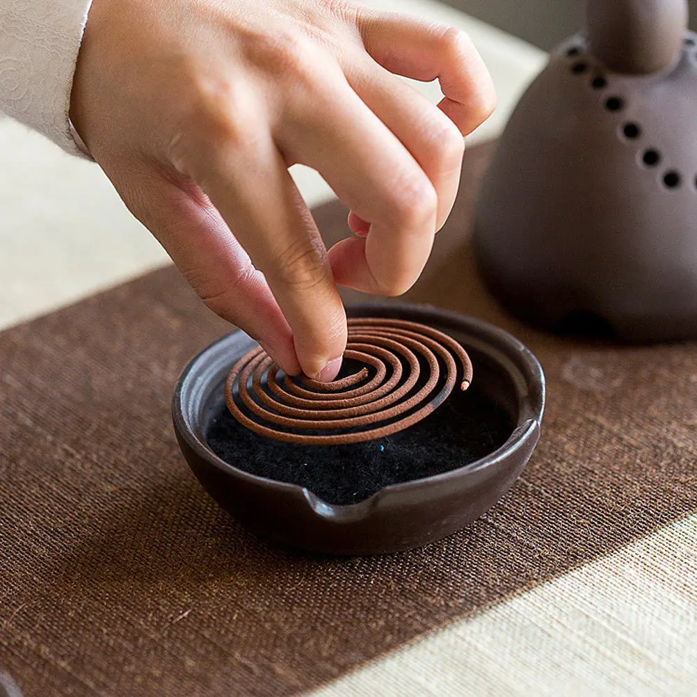 

Simple Ceramic Aroma Burner Home Incense Stove Ornament Desktop Censer for Office Study Incense Burner