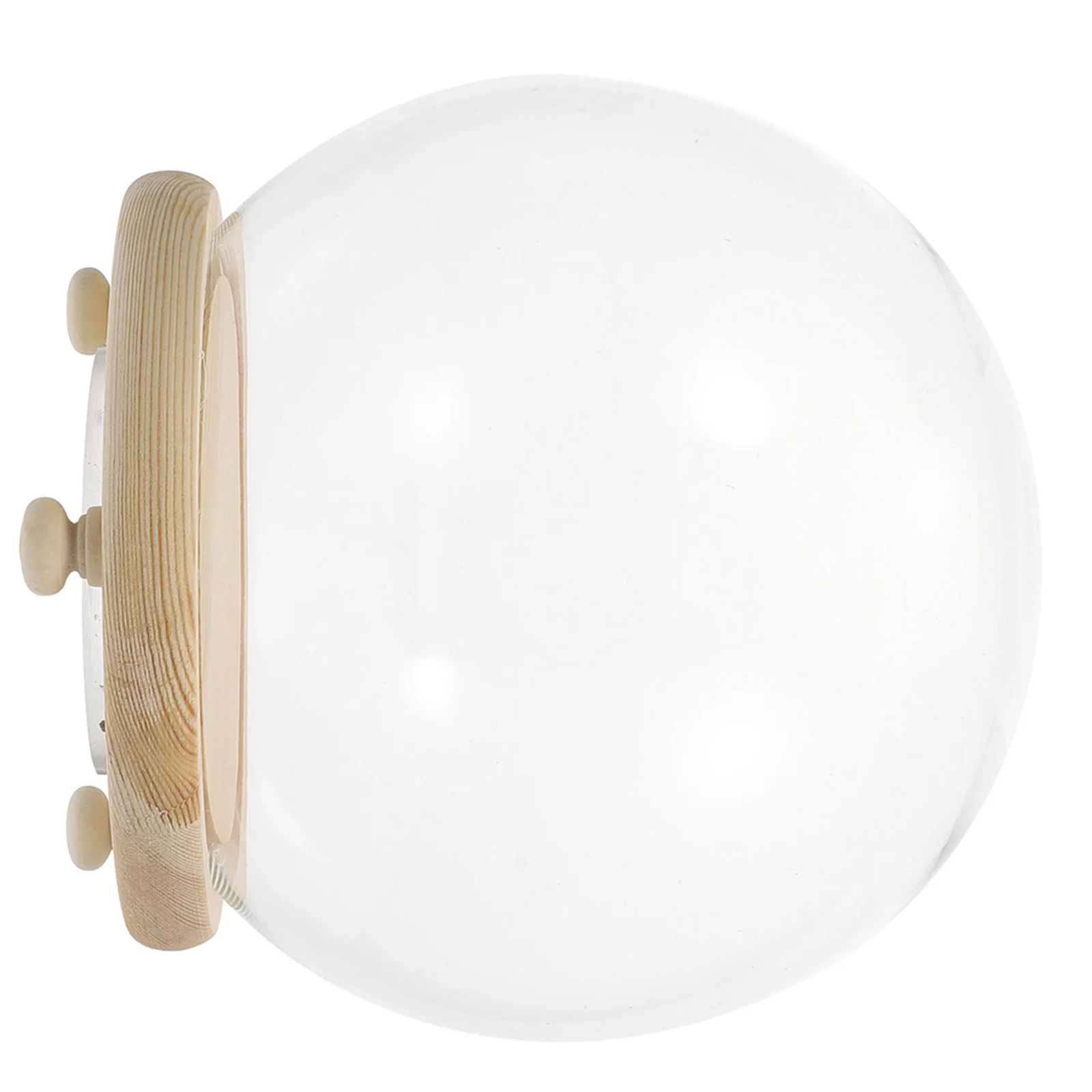 

Glass Dome Display Case Preserved Flower Glass Cover Wood Base Decorative Floral Display for Birthday Party Shop Coffee