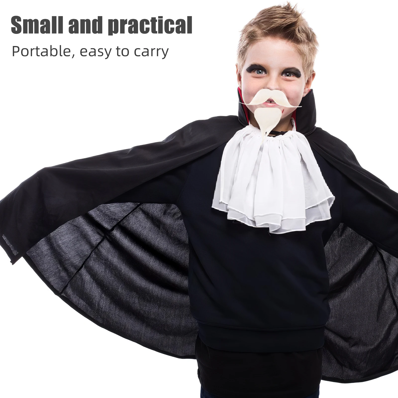 ชุดเคราและหนวดปลอมสีขาว 2 ชุด สำหรับแต่งกายคุณปู่ งานปาร์ตี้ การแสดง พร็อพชายชรา งานเทศกาลแฟนซี