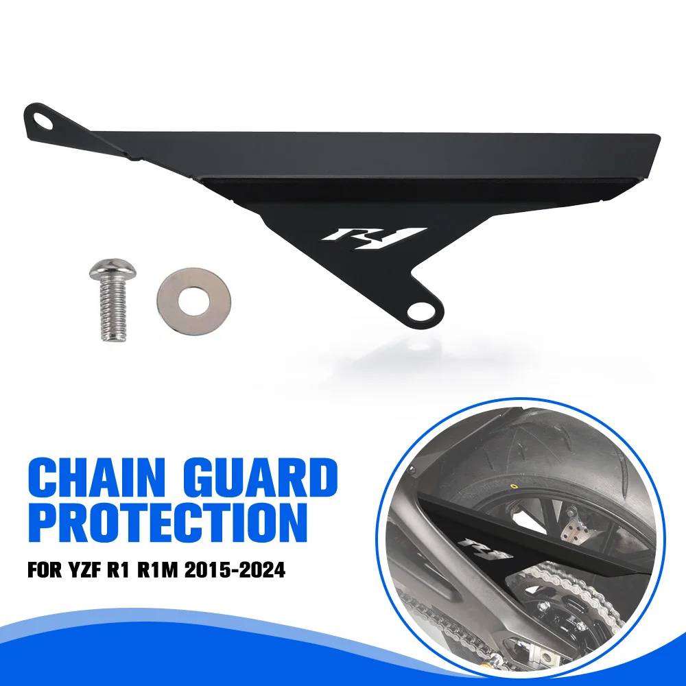 

Motorcycle Chain Guard Protection For Yamaha YZF R1 R1M 2015-2021-2022-2023-2024 Chain Sprocket Cover Protector R 1 R1 M