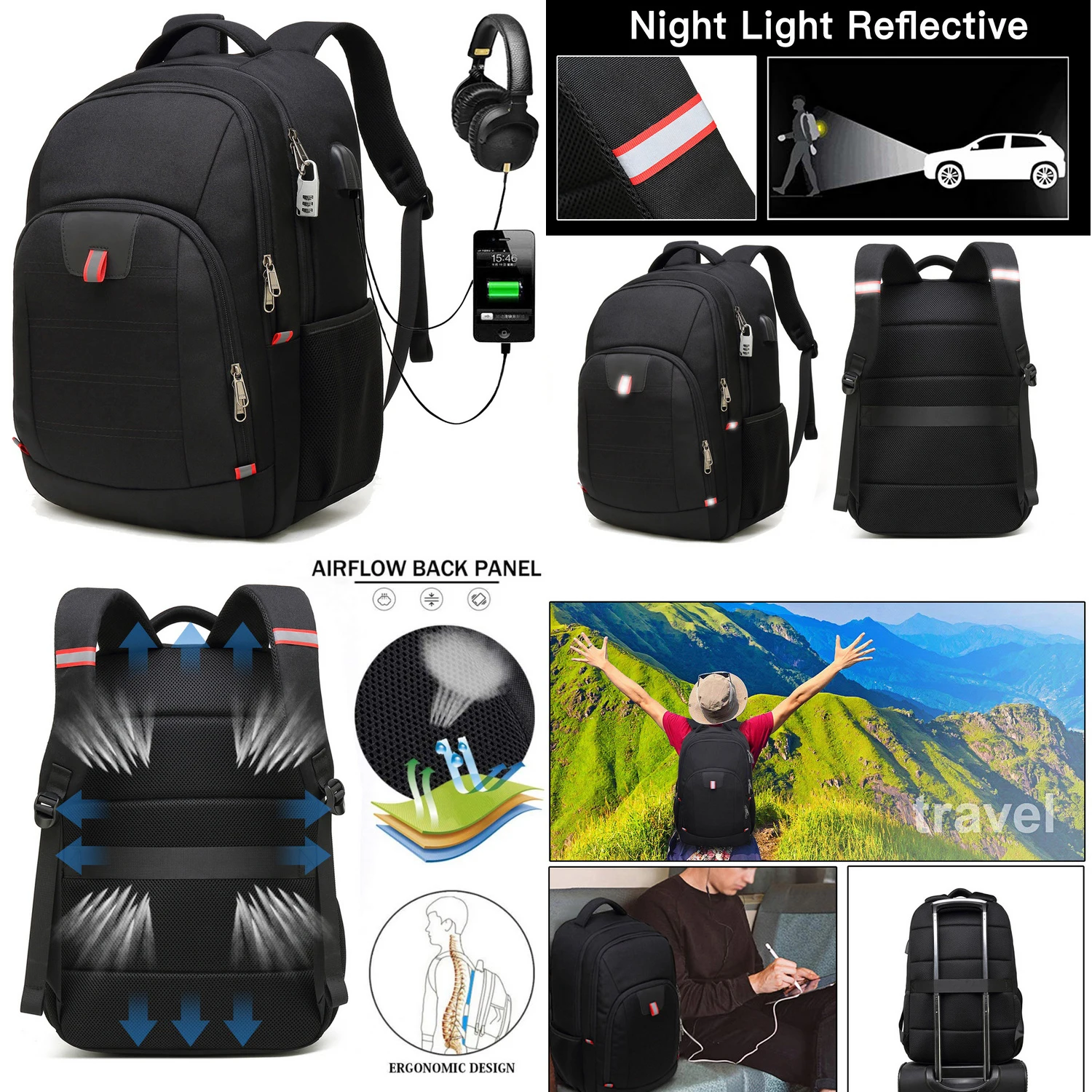 XQXA Unisex 30L Business 17 \