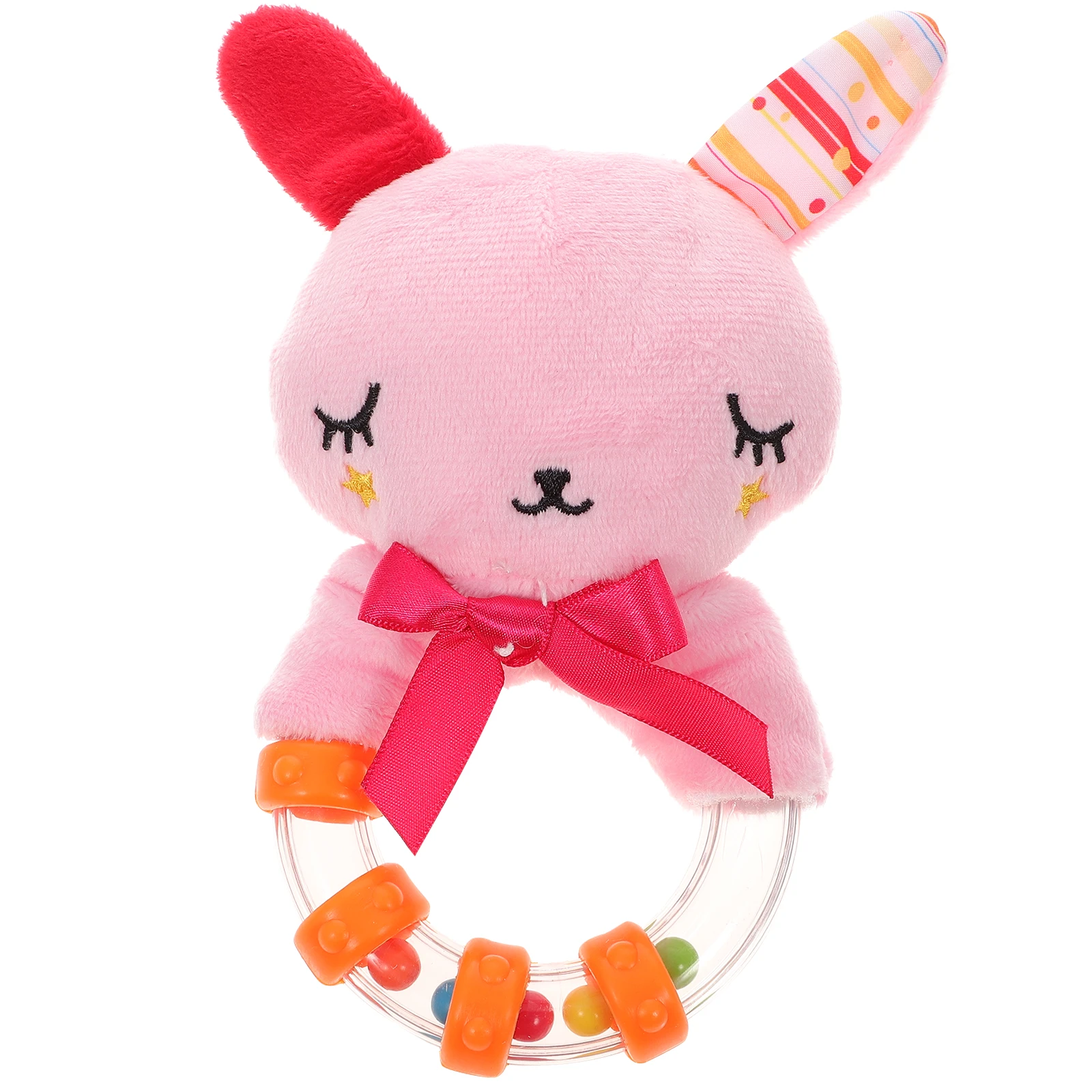 

Colloidal H Rattle Baby Toys Ring Rattles Cartoon Animal Flannel Toddler Shaker Soft Lightweight Infant