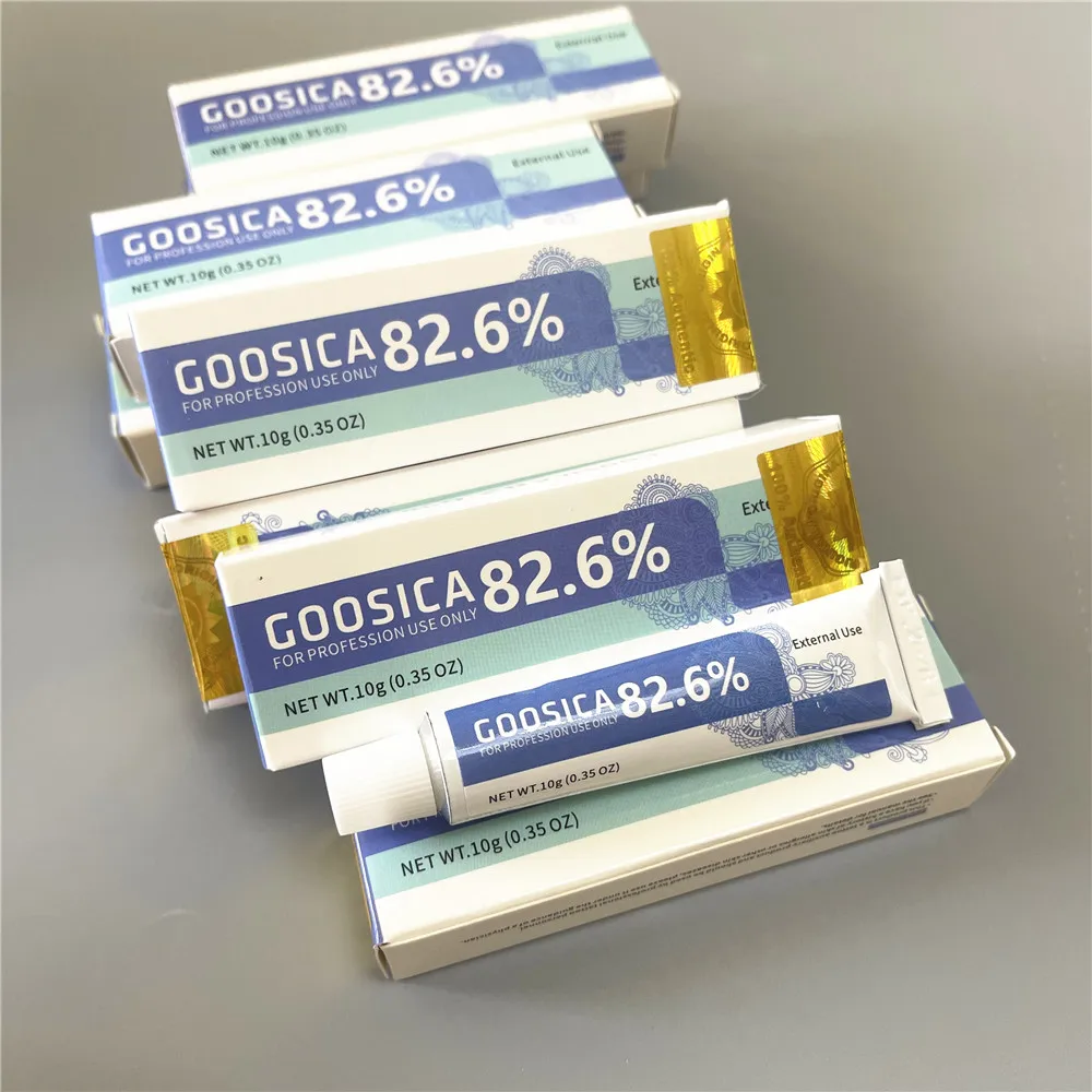 

Оптовая продажа, капля 82,6% Goosica перед татуировкой, крем розового цвета для полуперманентного макияжа, пирсинга, микроблейдинга, бровей, губ, 10 г