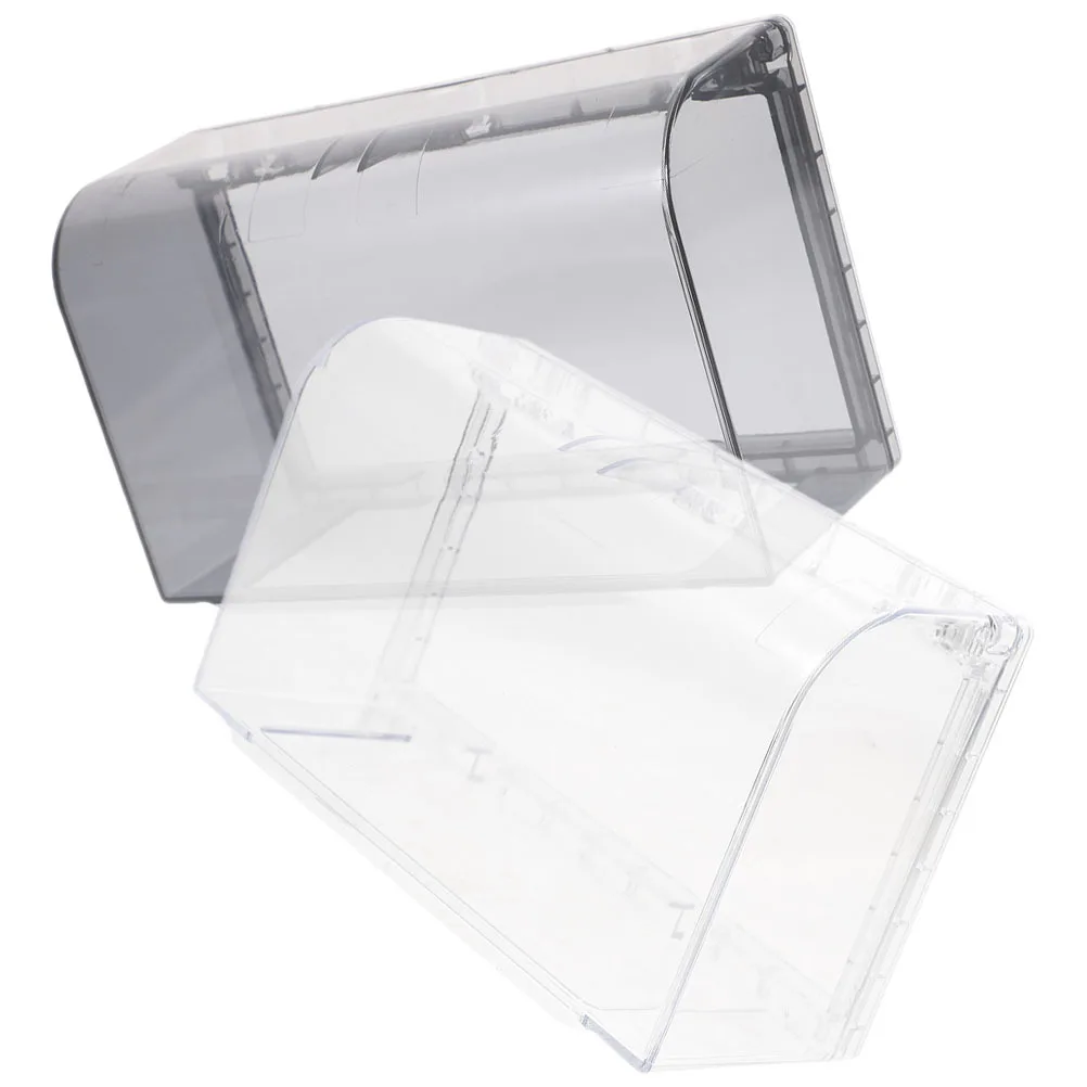 

2pcs Waterproof Outlet Cover Self-Adhesive Dual Slot Electrical Receptacle Protector For Kitchen Bathroom Outdoor Garage Wall