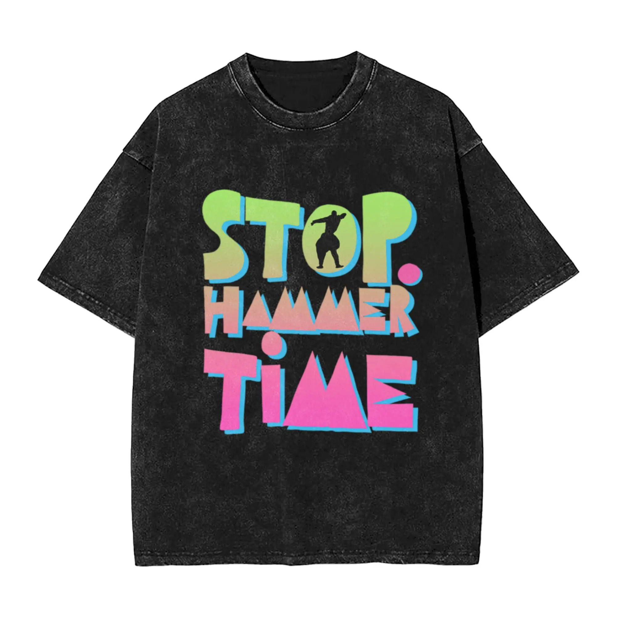 M C Hammer Stop Hammer Time Unique Comfort A Washed T Shirt Men's Women's Oversized Cotton Tees Tops