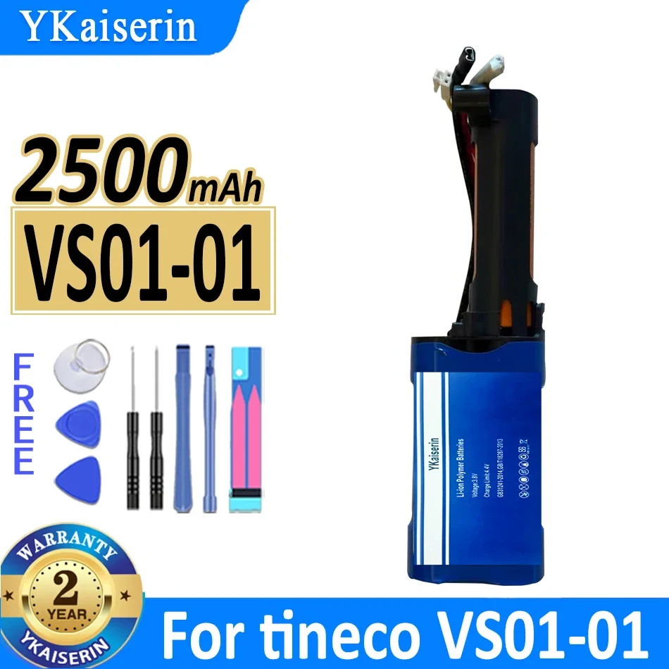 

2500mAh YKaiserin Battery For tineco VS01-01 Batteria