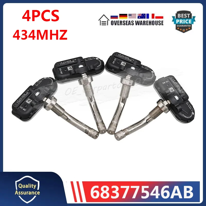

433 МГц TPMS 68377546AB для 2019-2025 RAM 3500 DRW датчик системы контроля давления в шинах 4 шт.