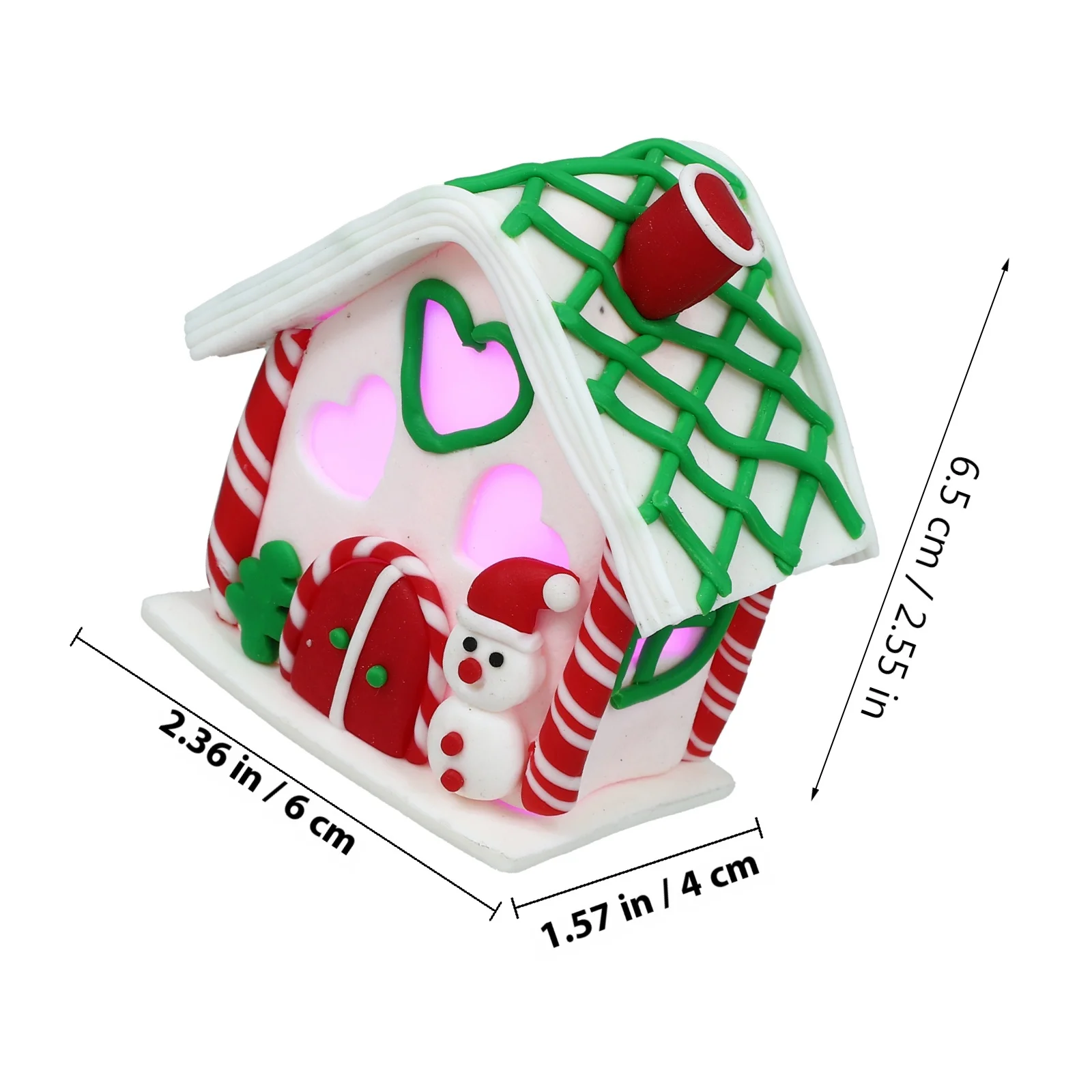 عيد الميلاد مضاء البيت عيد الميلاد مصغرة بوليمر كلاي الجدول محور ديكور عيد الميلاد منزل الجدول زخرفة مهرجان زخرفة #4