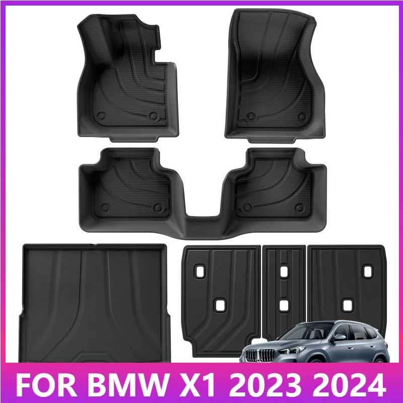 

Floor Mats for 2023 2024 BMW X1 TPE 3D Car Mats Trunk Pad Odorless Accessories Only Fit Left Hand Driver