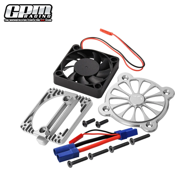GPM koellichaam van een motor, gemaakt van een legering, met koelventilator, voor ARRMA 1/10 Kraton 4S / Senton / Vorteks / Vendetta / Big Rock V3 / Outcast V2.
