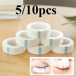 New 1/5/10PCS White Tape Eye False Lashes Patch Breathable Medical Paper Tapes Eyelash Extension Lint Eyelid Sticker 9M*1.25CM